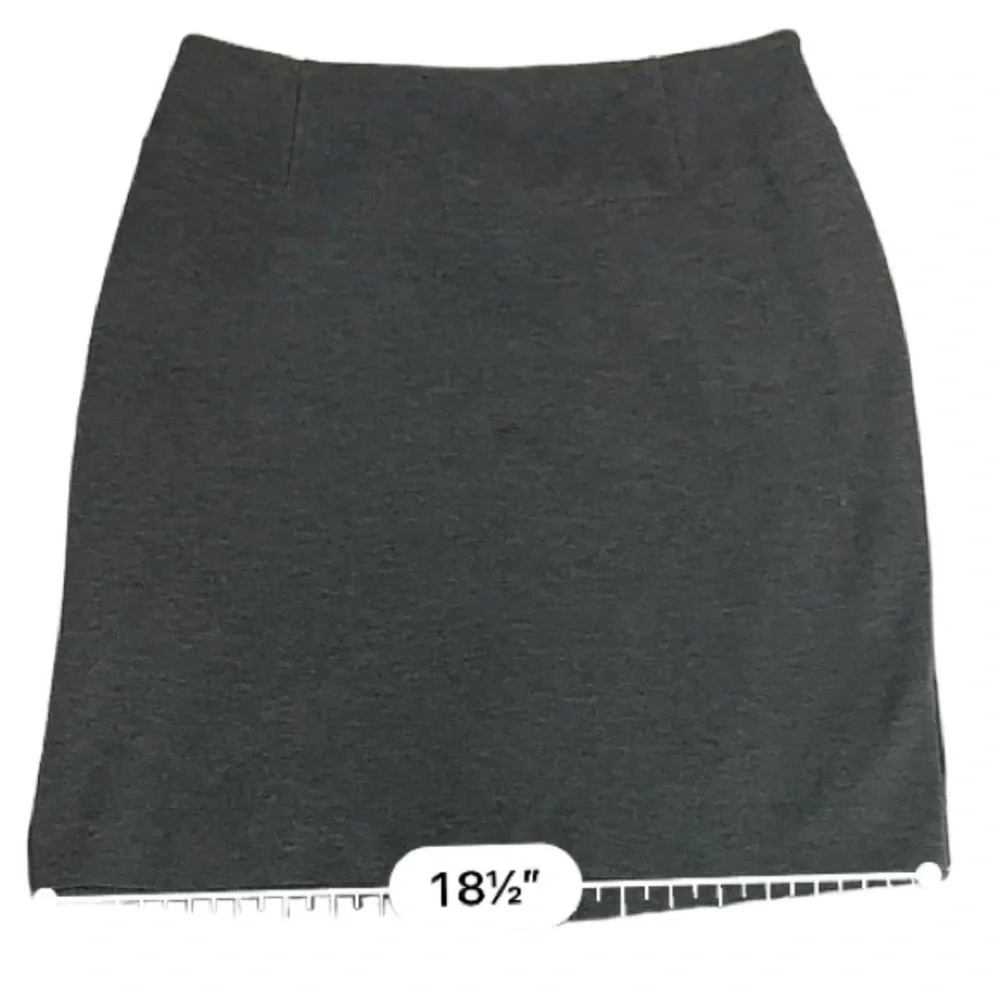 Michael Kors Gray Career Pencil Stretch Skirt Fully Lined With Slit Size 10‎